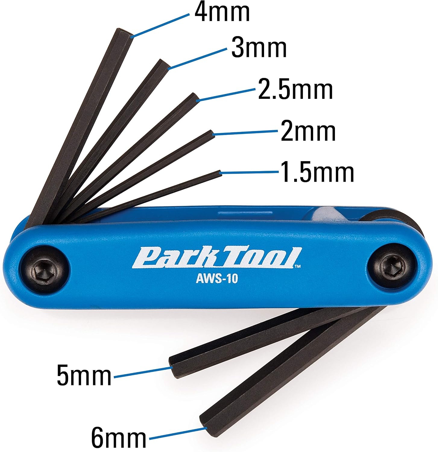 image:imagePark Tool AWS10 FoldUp Hex Wrench SetHex Wrenches