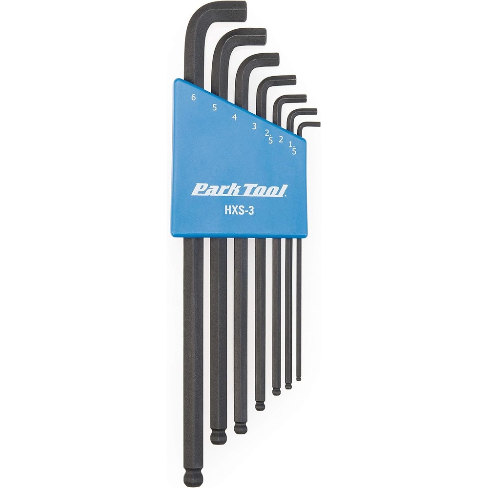 image:imagePark Tool HXS3  Stubby Hex Wrench Set Tool BlueBlue