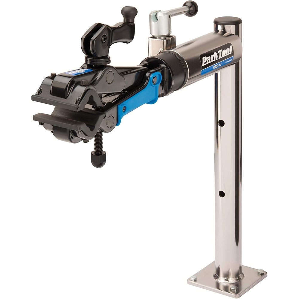 image:imagePark Tool Adult PRS422  Deluxe Bench Mount Repair Stand with 1003D Micro Adjust Clamp Tool  Park Tool PRS422 Deluxe Bench Mount Stand with 1003D Micro Adjust ClampBlue